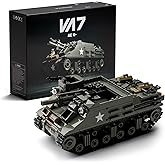Nifeliz Military M7 Priest Tank Model Building Set, WW2 Howitzer Army Vehicle Building Set for Adults, Collectible Army Displ
