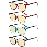 Eyekepper Ladies Reading Glasses - 4 Pack Large Square Readers for Women