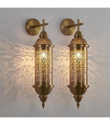 Amazon.com: Fiunkes Turkish Moroccan Wall Sconce Lamp, Vintage
