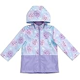 Disney Junior Girls Zip Up Waterproof Rain Jacket Toddler to Little Kid Sizes (3T - 7)