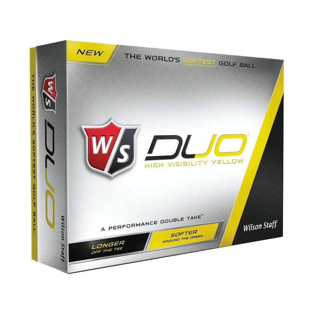Wilson Staff 2 Dozen New Duo Golf Balls 24 Balls - Yellow