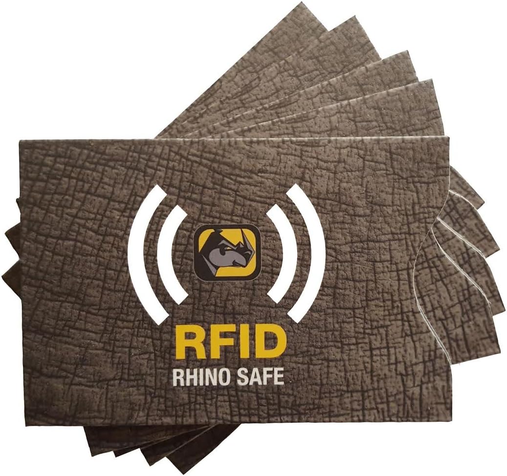 Identity theft credit card holder RFID technology chip protector NFC Tag Gift card sleeves - 5 pack