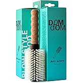 Nylon Boar Bristle Hair Brush - Round Blowout Brush, Medium 2.3" Barrel, Anti Static, Cork Comfort Grip Handle