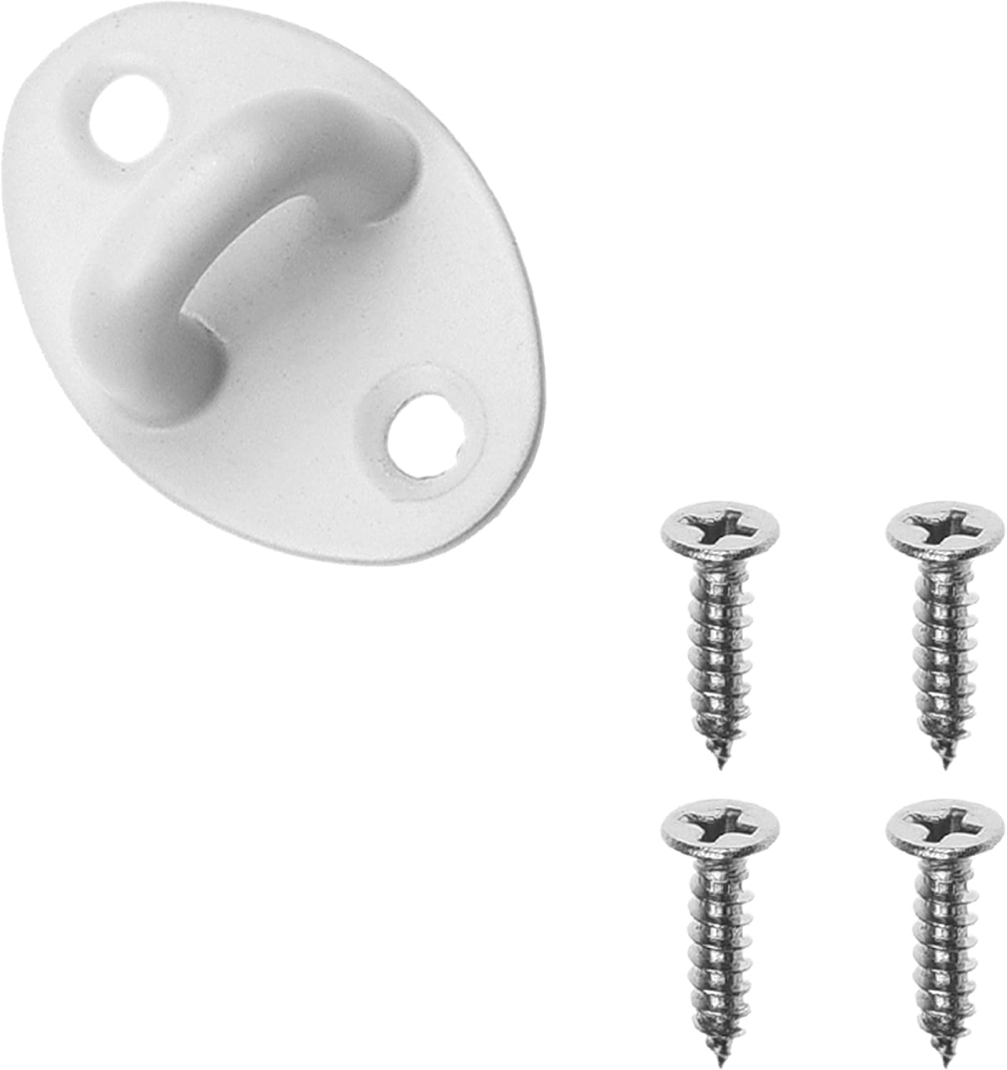 Kare & Kind 1x Hook and Eye Latch (4-inch), with Mounting Screws, Heavy Duty Locks for Door Gates, Barns, Bathrooms, Cabins - Image 4