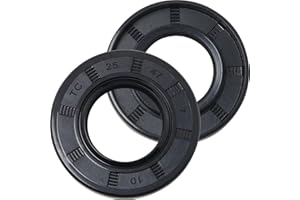 MEETOOT 2pcs Metric Rotary Shaft Oil Seal 47x25x7mm TC Double Lips Rubber