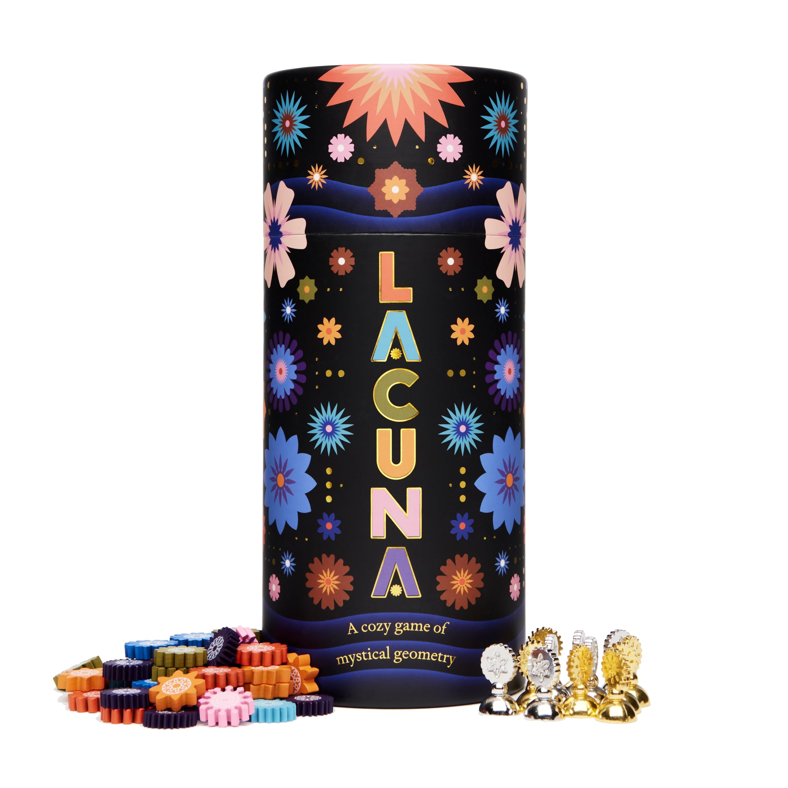Lacuna, A Cozy Game of Mystical Geometry, For 2 Players, Ages 8+