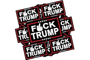 YINENA 100Pcs Fuck Trump Stickers Anti Trump Stickers Trump Funny Sticker Decal for Car Motorcycles Helmets Laptop Window Waterproof Decor 2x3 Inch