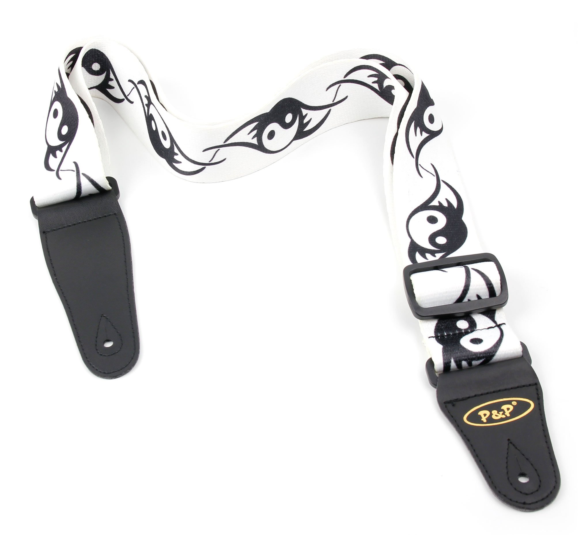 Bray Premium Universal Ying And Yang Guitar Strap With Reinforced Ends - Perfect For Any Acoustic, Electric, Bass And Classical Guitar