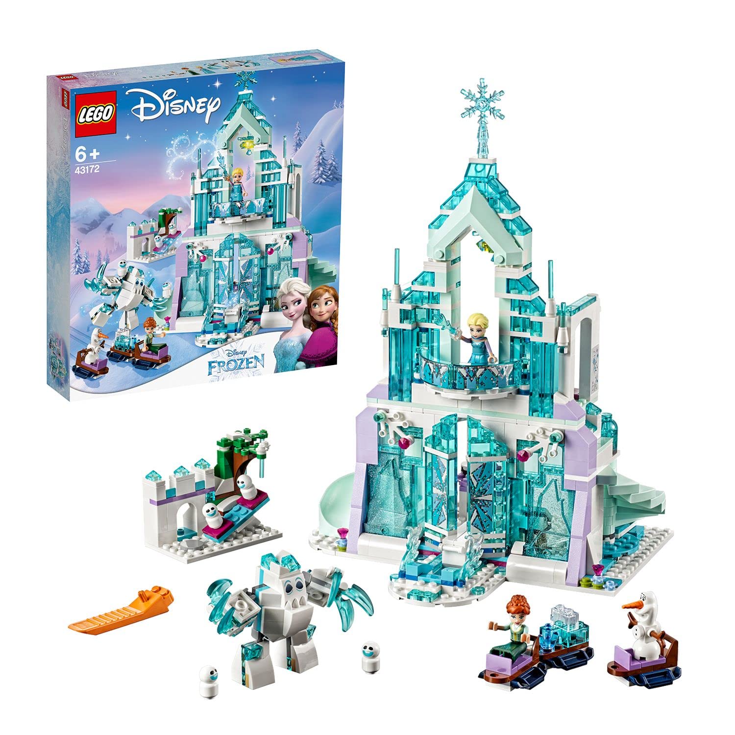 Lego Disney Princess - Le Palais Des Glaces Magique D’Elsa, Jouet Fille Et Garçon 6 Ans Et Plus, 701 Pièces - 43172