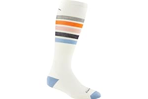 DARN TOUGH VERMONT Darn Tough Women's Snowburst OTC Midweight Ski and Snowboard Sock (Style 8028) -