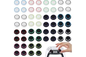 TUCNOEU 28pcs Thumb Grips Joystick,Controller Accessories,Full Protection,Anti-Slip Anti-Scratch Anti-Fingerprint Protective CoverReplacement Cap Compatible with PlayStation 4 and PlayStation 5 Controller