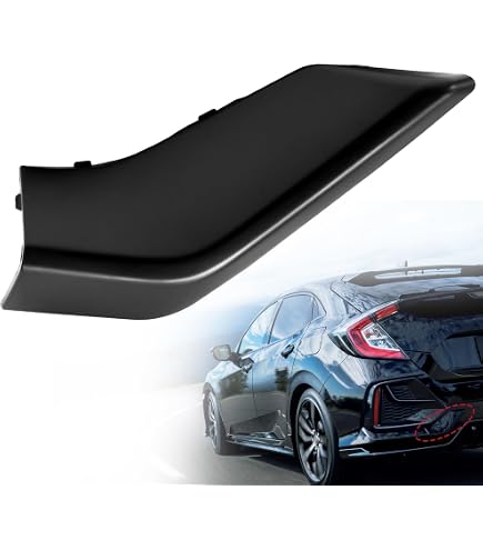 Black Rear Tow Hook Cover/Cap For 2016-2021 Honda Civic Hatchback - OEM Part #71506-TGG-A00