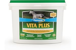 Farnam Vita Plus Balanced Multi-Vitamin & Mineral Horse Supplement, Provides Balanced Nutrition to Support Overall Health and Performance, 3.75 pounds, 30 Day Supply