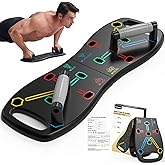 HOTWAVE Portable Workout Equipment with 20 Gym Accessories.Push Up Board &Plank,Resistance Band with Ab Roller Wheel,Exercise