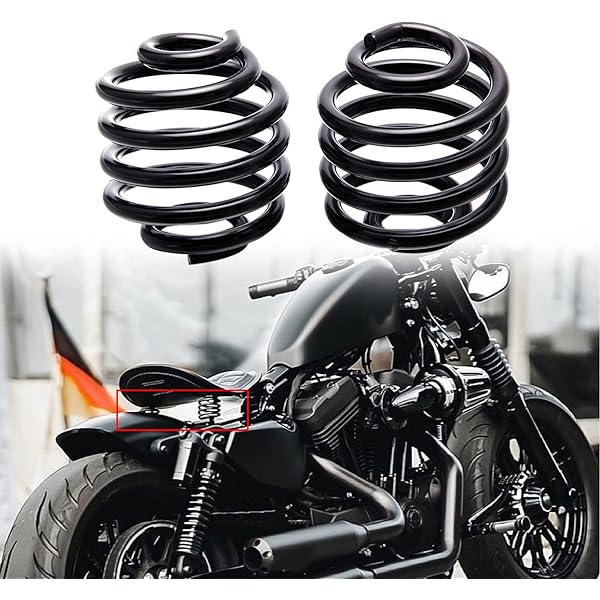 Muelles De Asiento Para Moto Chopper Cromados, Pulgadas