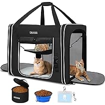 Cat Carrier For Cats Large Soft-Sided Pet Carrier For Cats