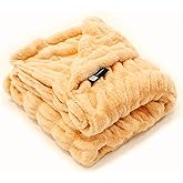 Minky Designs Passionate Peach Minky Blanket – Ultra Soft Faux Fur Throw Blanket for Couch, Bed & Home – Fluffy, Warm & Luxurious – Chic Collection (X-Large, 60x84)