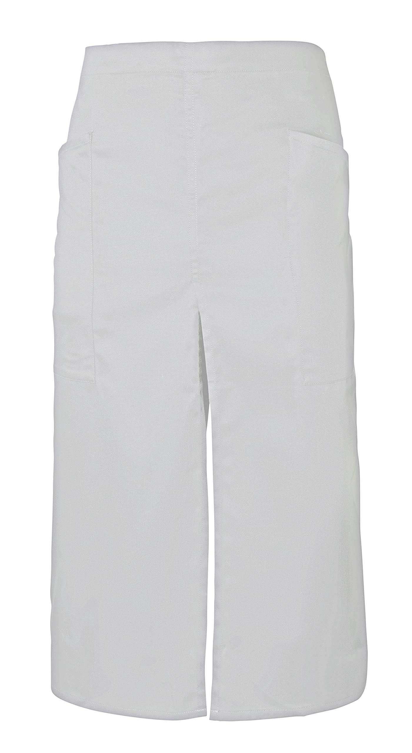 Velilla Unisex Delantal Largo Con abertura y bolsillos Lange Schürze mit Öffnung und Taschen, Grau EIS, One Size