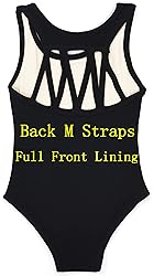 DANSHOW Tank Dance Leotards for Girls,Back M