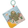 Sweet Soothie Crinkle Teether Toy with Baby Paper and Squeaker, 6 x 6-Inches, Cactus