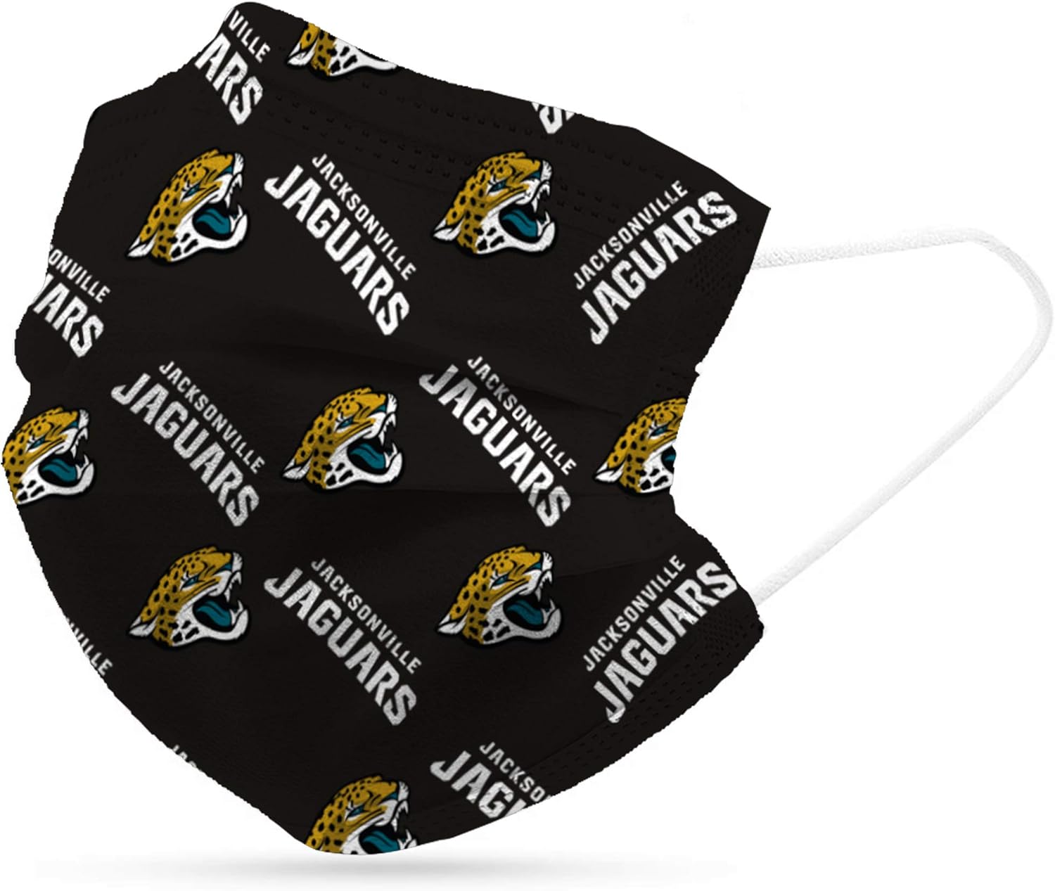 Logo Brands Officially Licensed NFL Disposable Mask 6 Pack, One Size, Team Color