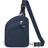 TOPEAST Anti Theft Crossbody Bags for Women Men, Small Sling Crossbody Bag Travel Purse Shoulder Wallet with RFID Blocking