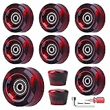 Nezylaf 8 Pack 32 x 58, 82A Quad Roller Skate