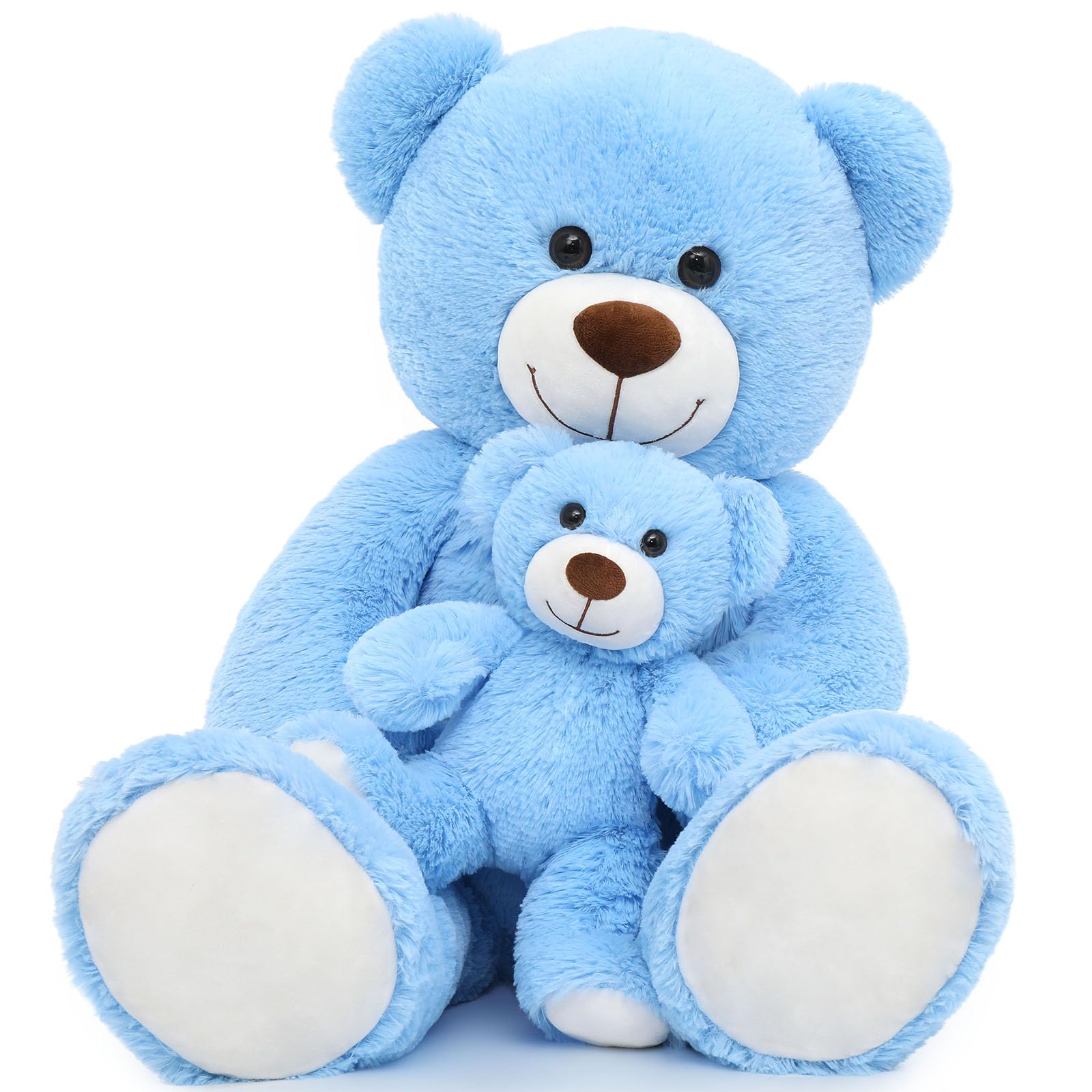MorisMos großer Teddybär 100cm mit kleinbär, weich Teddybär groß XXL, Riesen Teddys XXL Kuscheltier für Freund Mann Männer 6