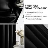 Deconovo Eyelet Blackout Curtains 42x95 Inch 2 Panels Energy Saving view 7