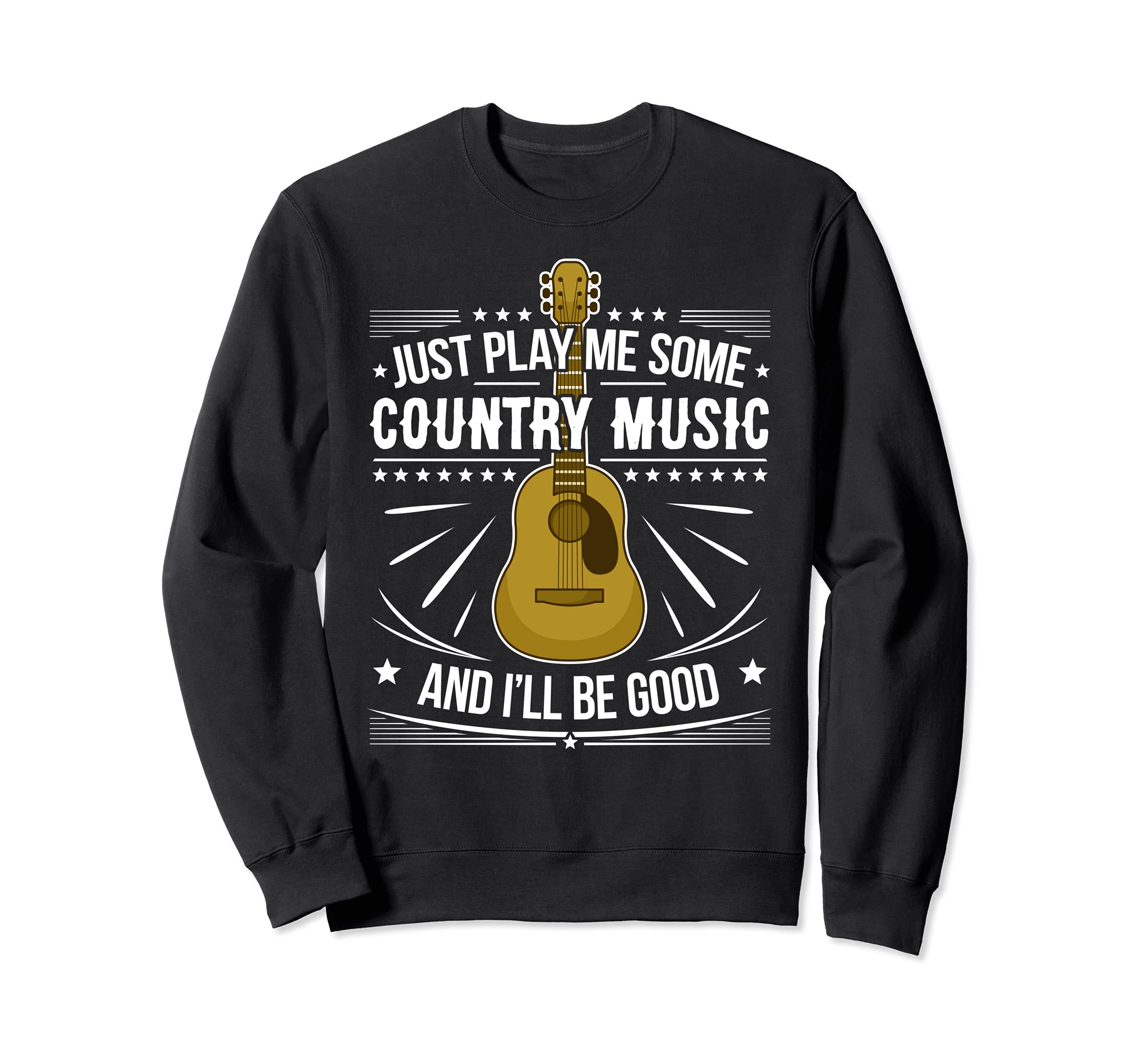 Cool Country Music Guitar Player Western Guitar Music Sweatshirt