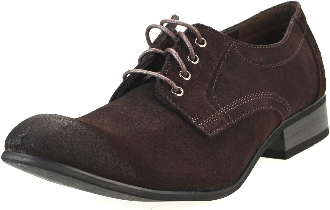 O-NINE Leather Suede Casual Shoes Baboosh Men's Shoes Lace-up Mule Buff Distressed Black Camel Dark Brown