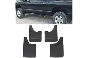 ECOTRIC Mud Guards Flaps Splash Compatible with 2002-2008 Dodge Ram 1500 & 2003-2009 Dodge Ram 2500/3500 W/O Fender Flares 4p