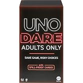 Mattel Games UNO Dare Adults Only Card Game for Game Night, Travel, Camping & Party