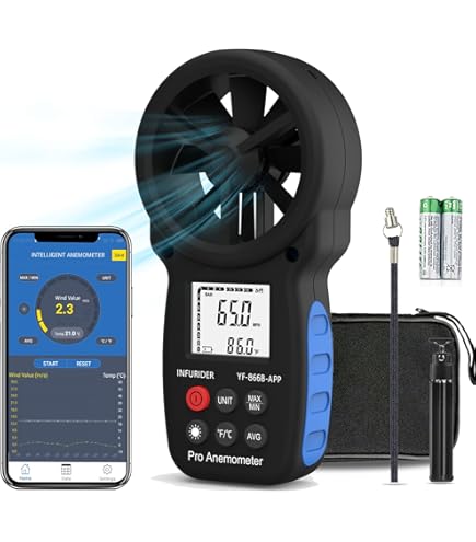 Anémomètre Numérique 866B Compteur De Vitesse Du Vent Portable Pour Mesurer La Vitesse Du Vent, La