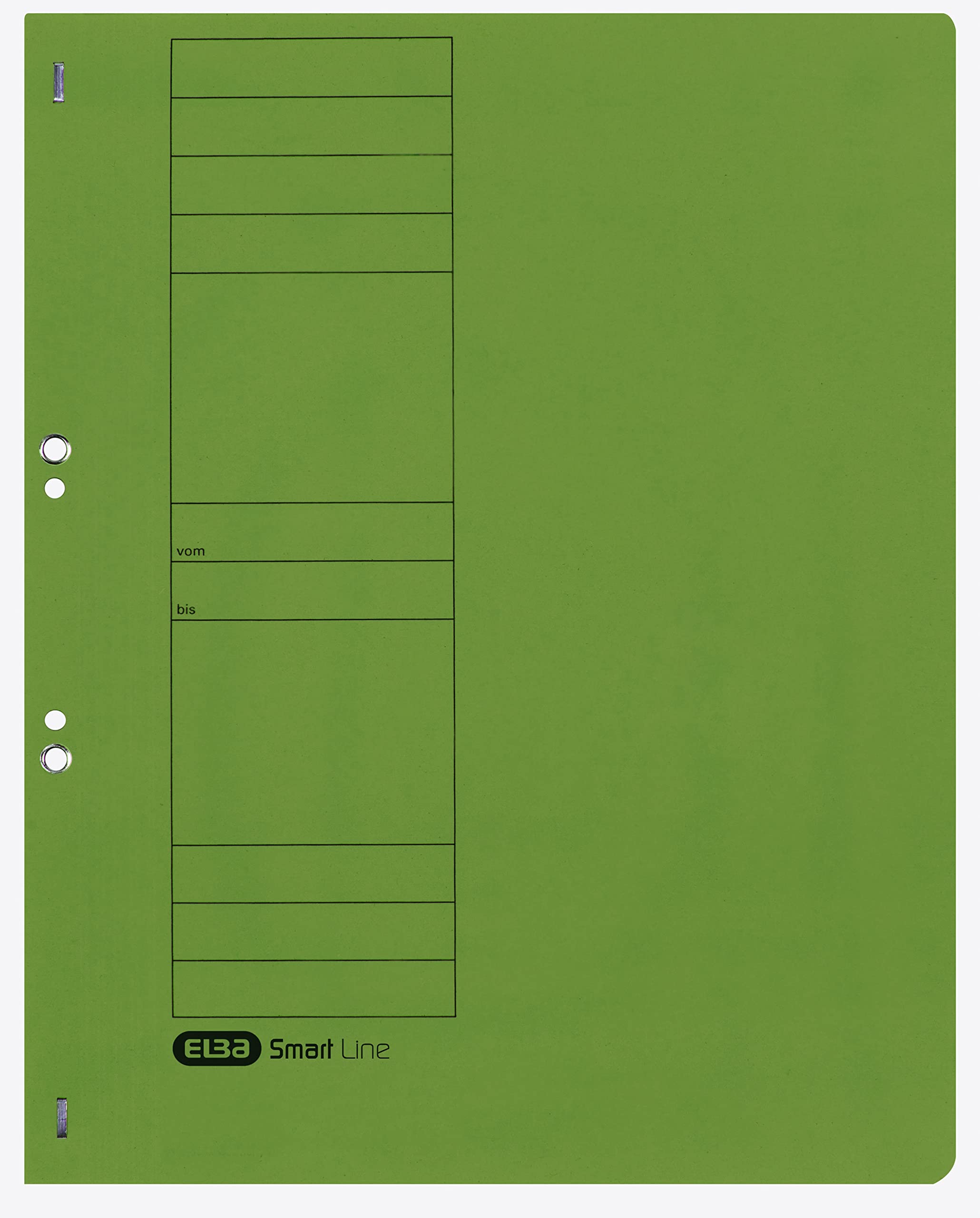 ELBA Eyelet Folders, Green, Pack of 50