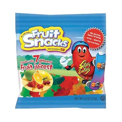 Jelly belly Fruit snacks peg bag 2.5oz (071567986670)