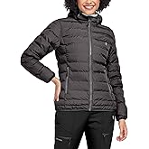 Little Donkey Andy Women's Lightweight Puffer Jacket Hooded Windproof Winter Coat