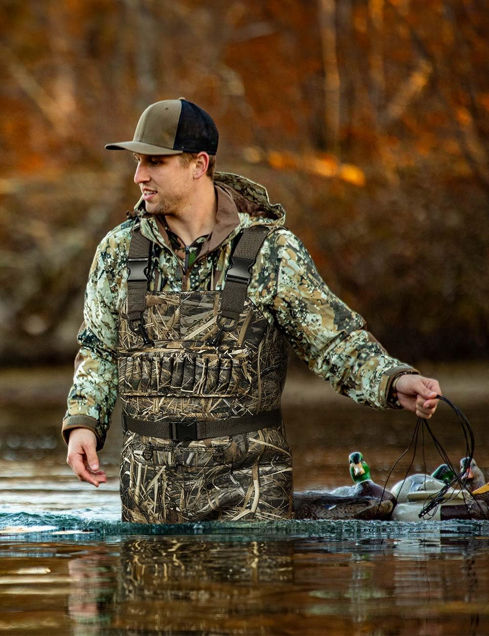 TIDEWE Hunting Wader, 5mm Neoprene Fleece-Lined