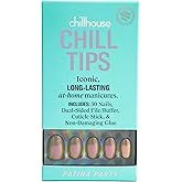 Chillhouse - Chill Tips, Press on Nails Kit - Patina Party (Oval) - 30 Nail Shapes & Sizes - Up to 2 Weeks of Wear - Customizable Fit - Reusable - Latina Founded & Women Owned - Beauty & Self Care