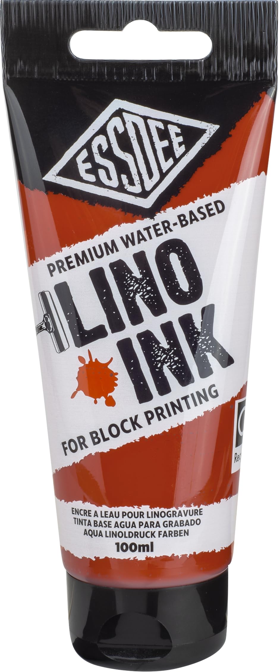 Essdee Block Printing Ink, Burnt Sienna, 100ml