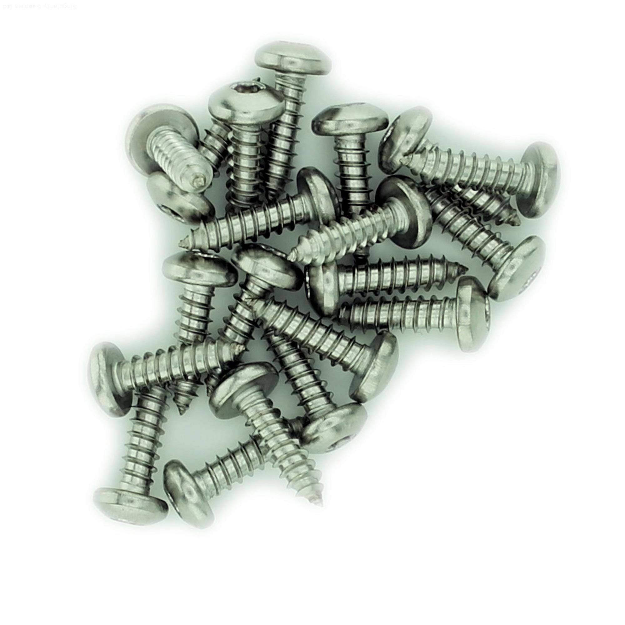 No.12 x 1.975 (5.5mm x 50mm) TX Pan Self-Tapping Screw - Stainless Steel (A2) (Pack of 20) — image 1
