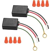 Touch Dimmer Switch 2 Pack, 3 Way Touch Control Modules, Replacement Sensor | Sensor with 3 Levels Dimming Function, Lamp Switch Repair Kit with Wire Caps, Fit Dimmable LED, Incandescent, Halogen Bulbs