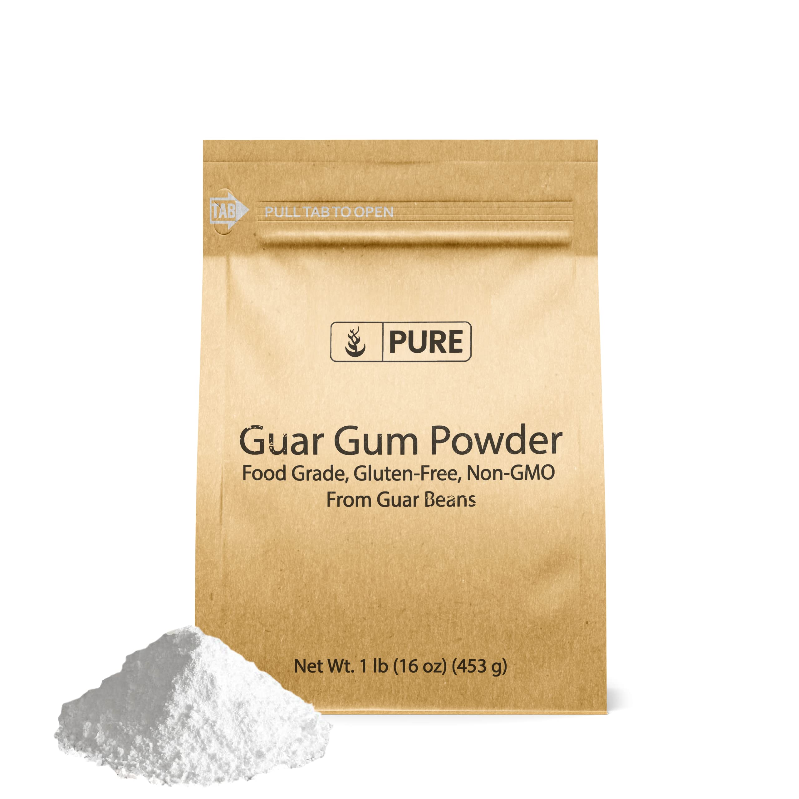 Pure Original Ingredients Guar Gum (1lb) From Guar Beans, Food Grade, Gluten Free