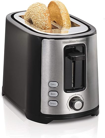 Hamilton Beach Extra Wide Slot Toaster 2 Slice 22633 Plastic Black Amazon Co Uk Kitchen Home