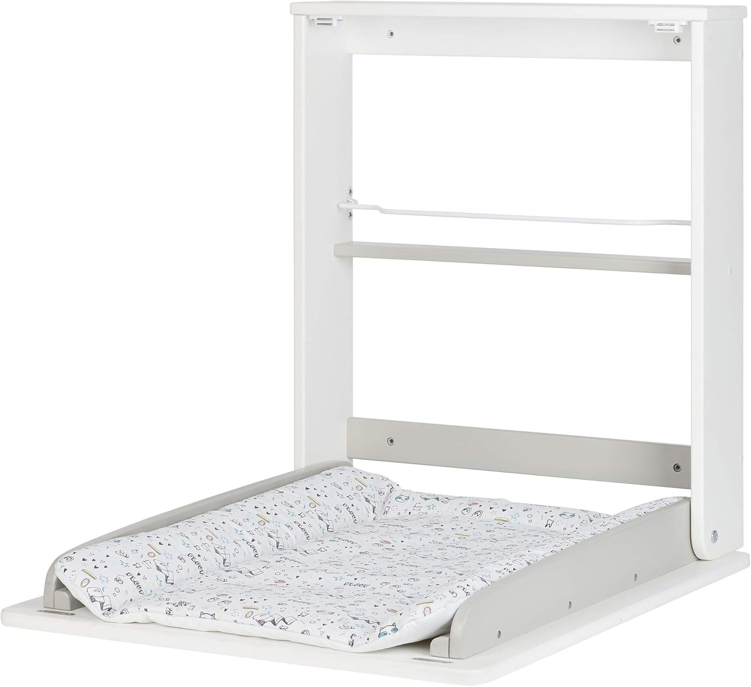 Badabulle Wall Mounted Changing Table with Changing Mat BigaMart