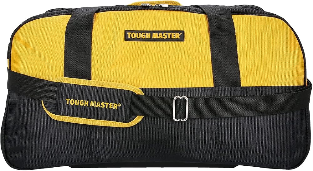 TOUGH MASTER 22 Inch Heavy Duty Tool Bag 7 Pockets Wide Compartment Removable