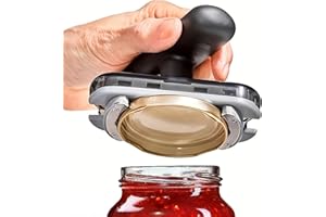 Adjustable Jar and Bottle Opener with Secure Grip, Manual Can Opener, for Jars, Bottles, Cans, Ideal for Home, Kitchen, Senio