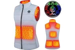 DOACE Heated Vest for Women and Men, Smart Electric Heating Vest Rechargeable, Battery Not Included