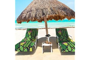 GZDDG Beach Chair Cover, Beach Lounge Chair Covers, Beach Chair Cover with Side Pockets, Pool Chair Cover with Pockets, Sun Lounger Beach Chair Towel Cover, Lounge Chair Cover Microfiber Beach Towel