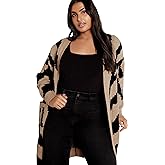 City Chic Women's Plus Size Earn Your Stripes Cardigan